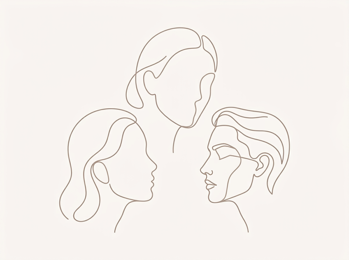 Drie gezichten, drie verhalen